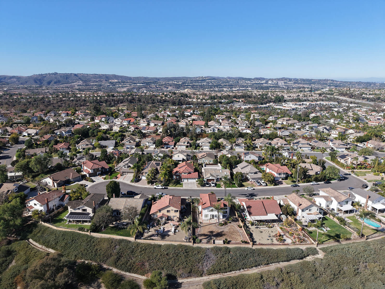 aerial view photo of houses