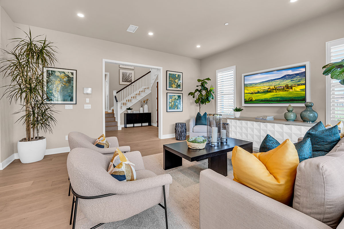 Real Estate photograph of a living room