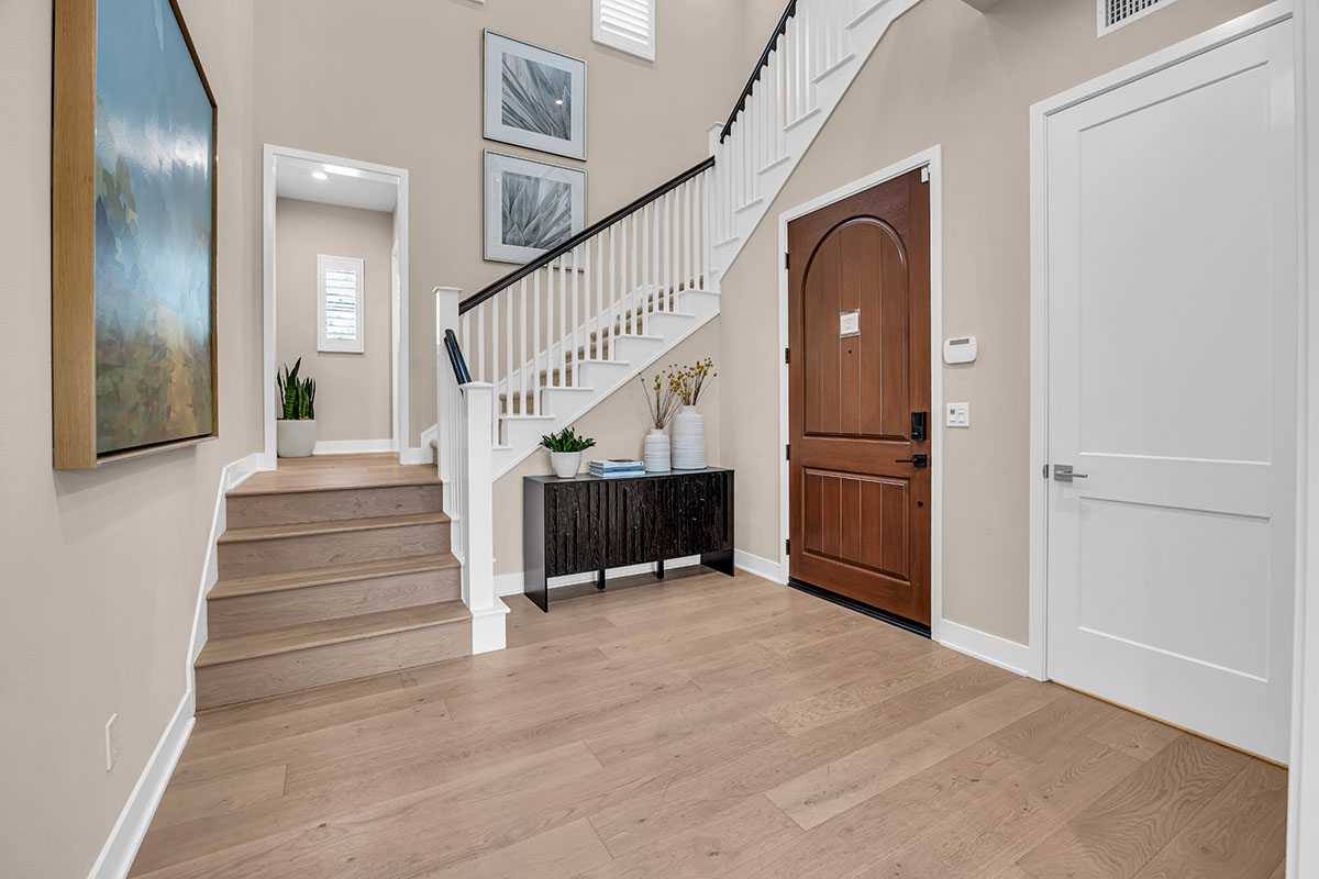 Real Estate photograph of a front entryway