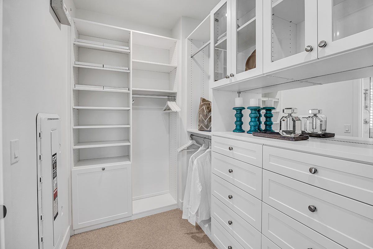 Real Estate photograph of a closet