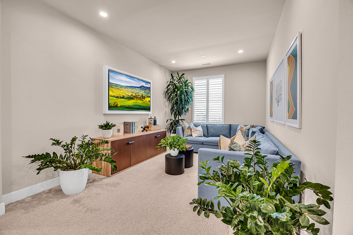 Real Estate photograph of a den room