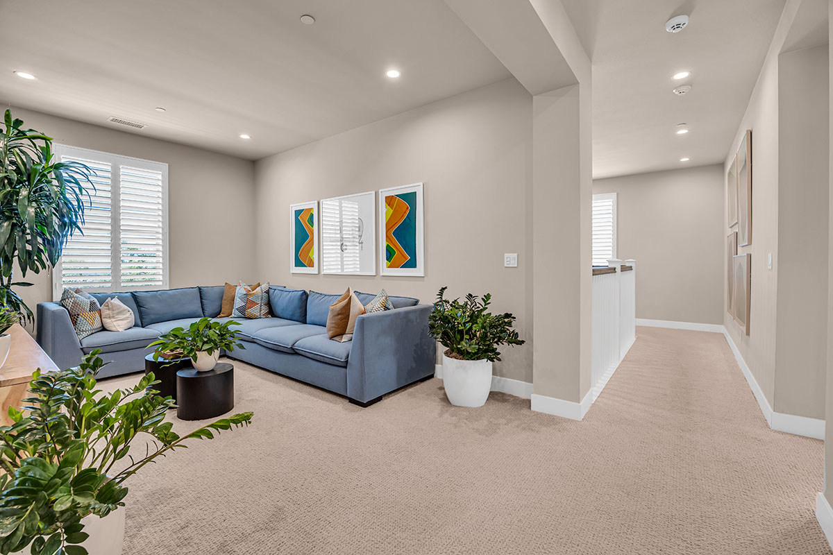 Real Estate photograph of a den room