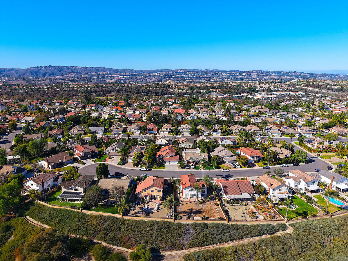 aerial view photo of houses